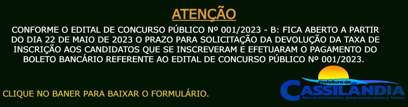 REQUERIMENTO DE RESTITUIÇÃO CONCURSO PUBLICO