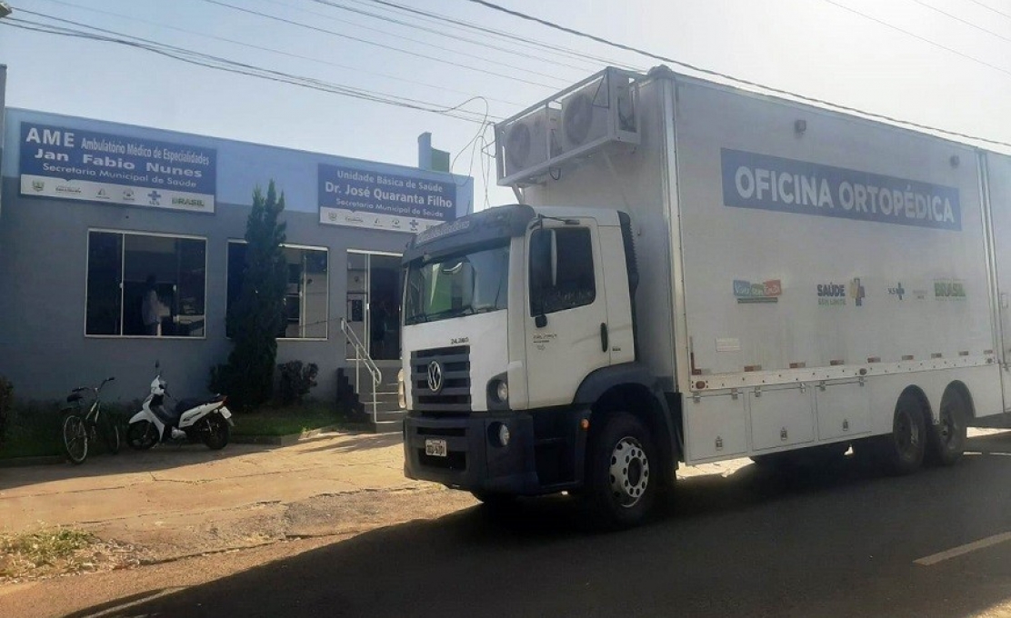 Cassilândia recebe atendimento da oficina ortopédica itinerante.