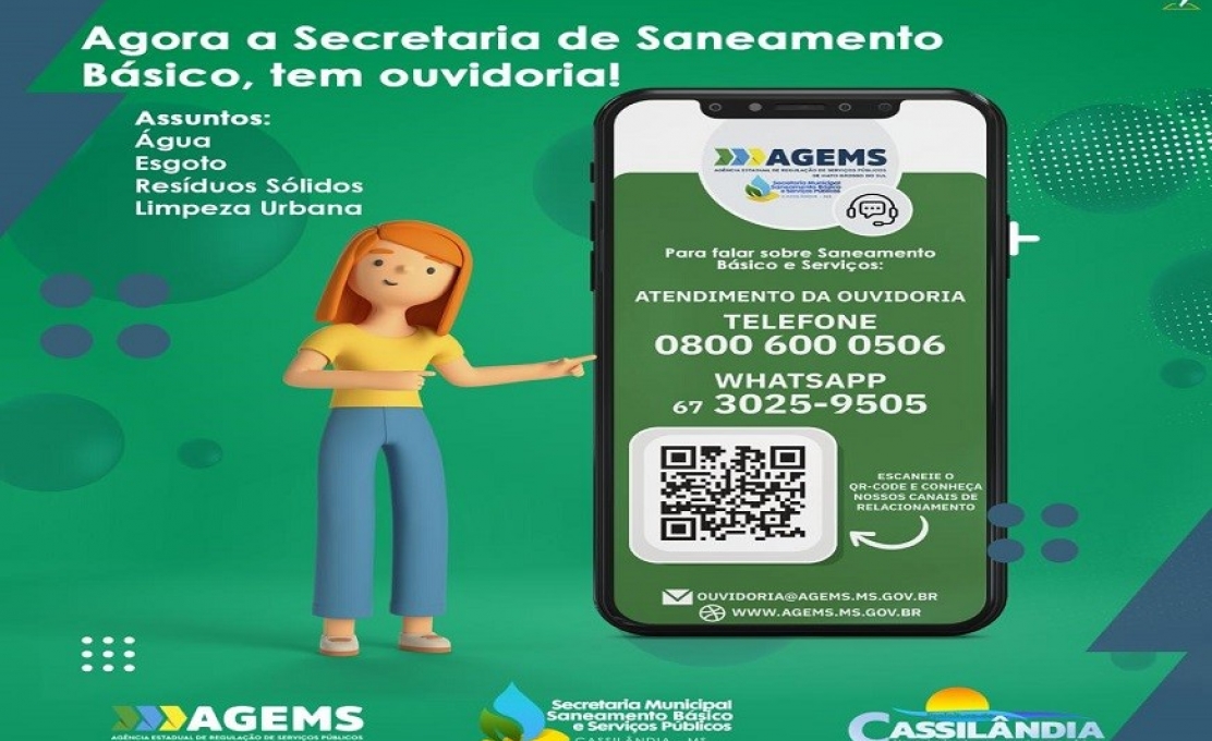Saneamento Básico e Serviços Públicos abrem canal para atendimento
