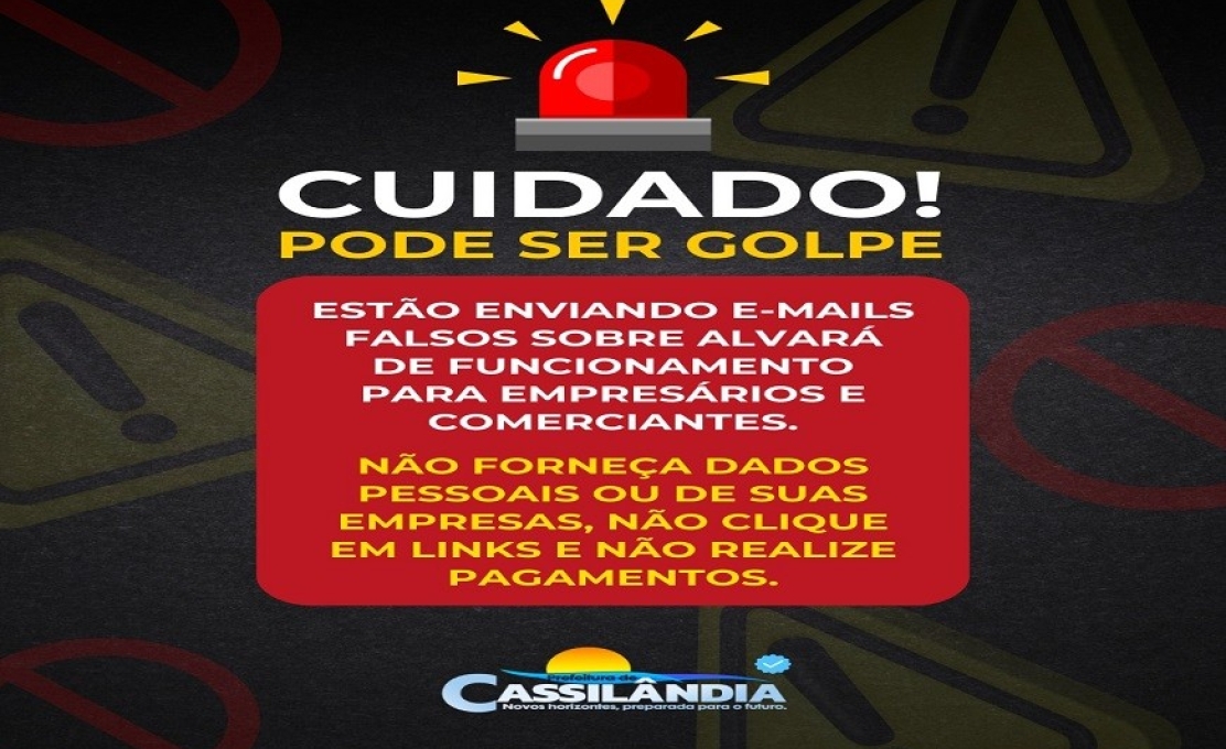 Cassilândia: Alerta sobre golpes.