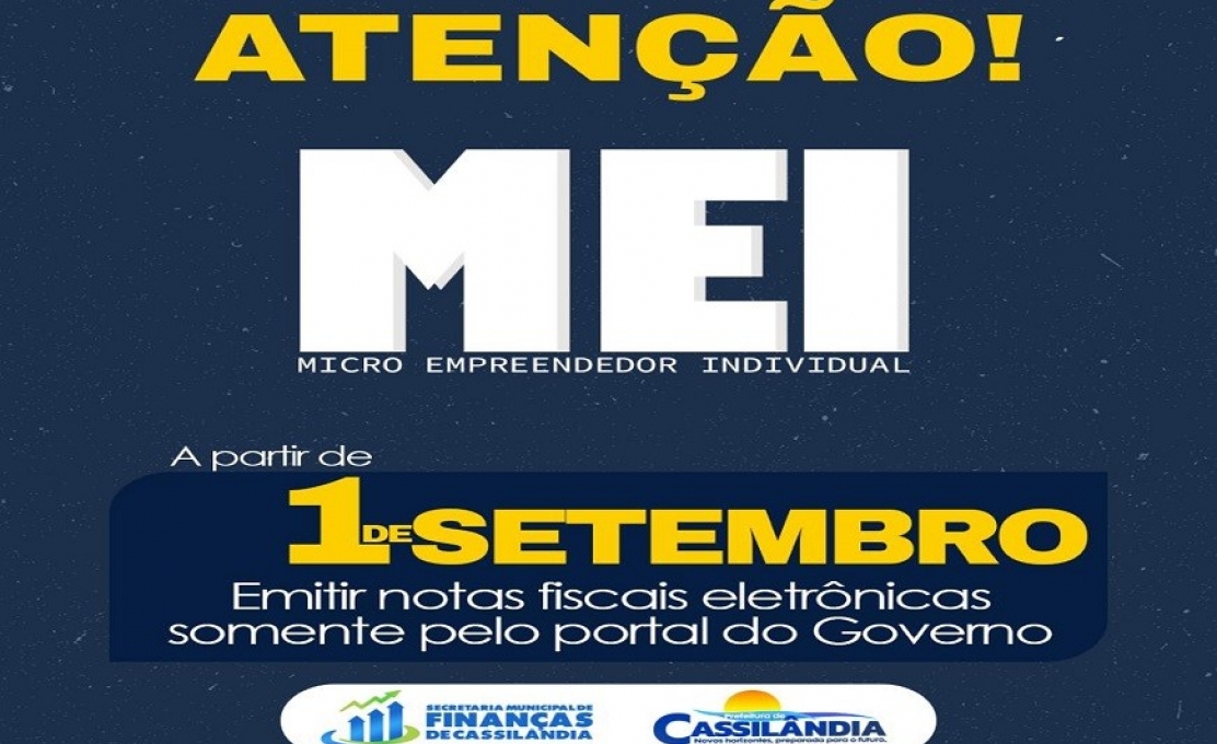 Alterações Emissão Nota Fiscal MEI