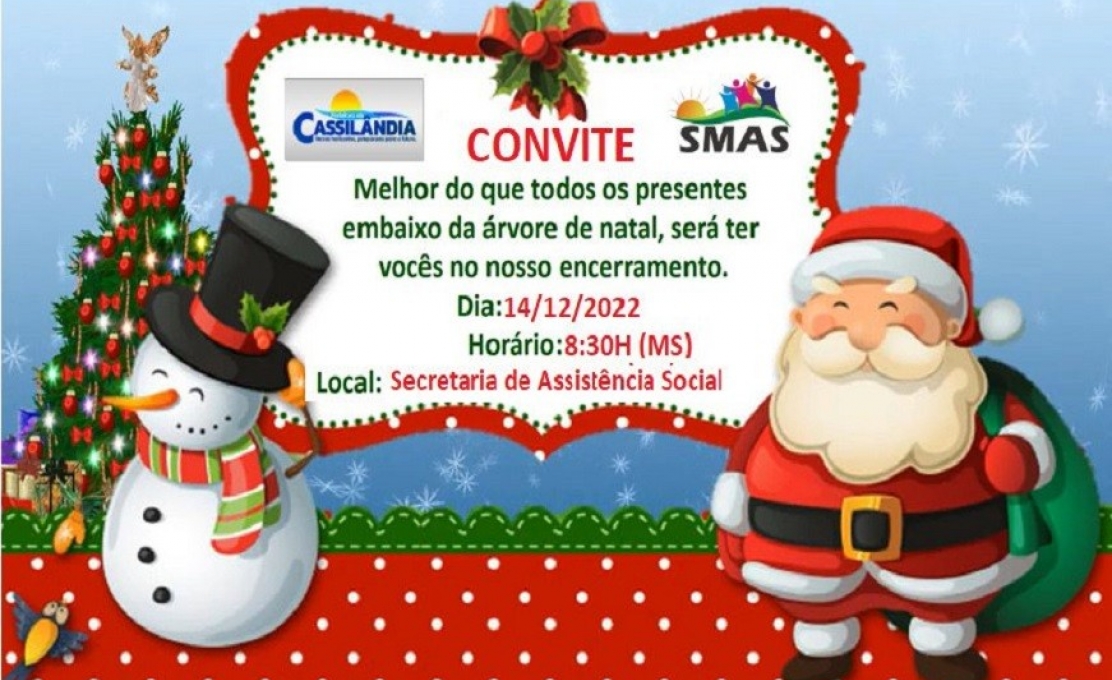Fim de Ano: Assistência Social de Cassilândia reúne famílias atendidas pelos...