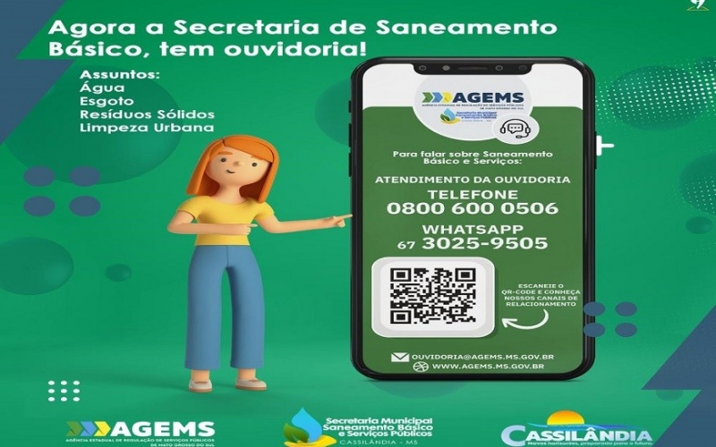Saneamento Básico e Serviços Públicos abrem canal para atendimento