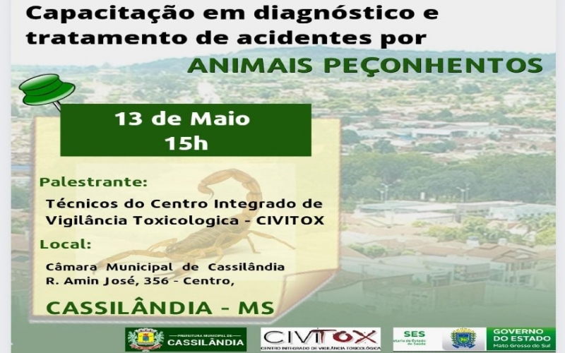 Capacitação em diagnóstico e tratamento de acidentes por animais peçonhentos