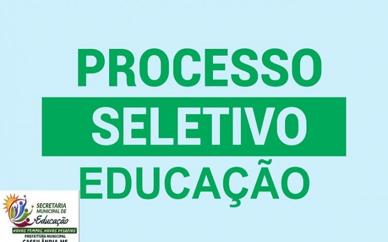 HOMOLOGADA AS INSCRIÇÕES PARA O 5º PROCESSO SELETIVO PARA PROFESSOR DE EDUCAÇÃO BÁSICA