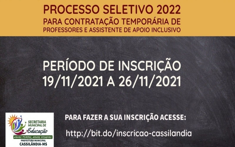  SECRETARIA MUNICIPAL DE EDUCAÇÃO ABRE INSCRIÇÕES PARA O 5° PROCESSO SELETIVO PARA PROFESSOR DE EDUCAÇÃO BÁSICA