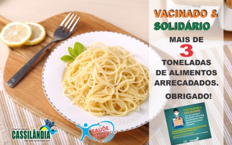 CAMPANHA VACINADO E SOLIDÁRIO